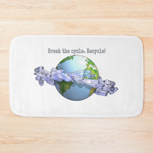 Item preview, Break the cycle. Recycle! T-shirt. Plastic bottles pollution. designed and sold by Shlomo Cohen.