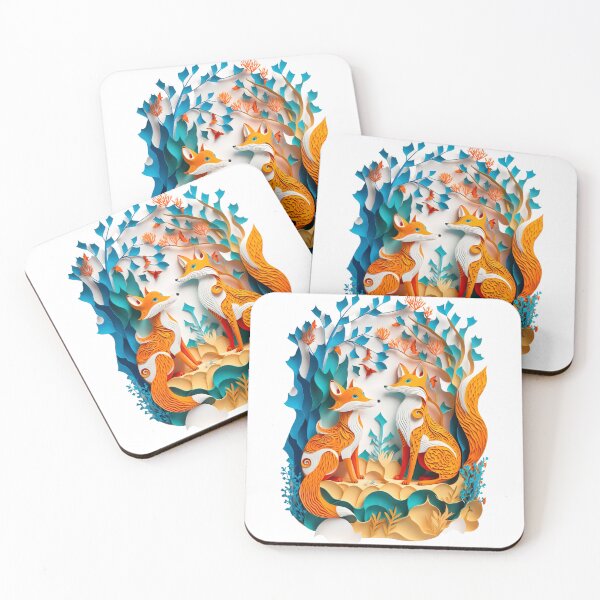 Item preview, Paper foxes  designed and sold by DanellyDesigns.
