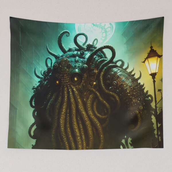 Aperçu de l'œuvre Chutes de Cthulhu à Arkham créée et vendue par iNwill-Art.