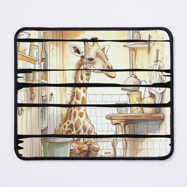 Item preview, Tired Giraffe's Morning Routine designed and sold by vladocar.