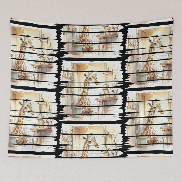 Item preview, Tired Giraffe's Morning Routine designed and sold by vladocar.
