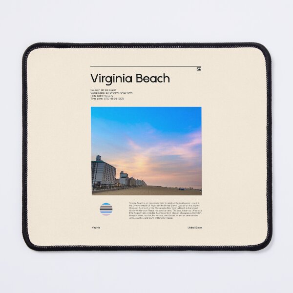 Item preview, Virginia Beach (Travel poster) designed and sold by RabbitK.