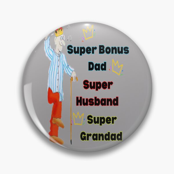 Item preview, Super Bonus Dad Super Husband Super Grandad, Best Buddy Dad, Best Mentor Dad, Super Stepdad Fathers Day designed and sold by Adri Barnard.