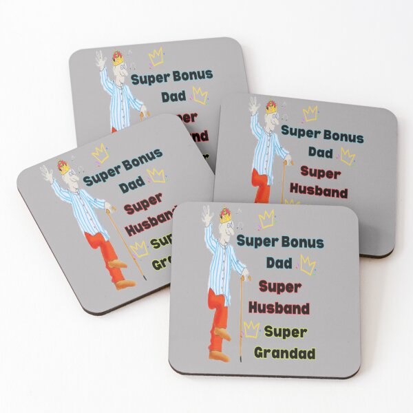 Item preview, Super Bonus Dad Super Husband Super Grandad, Best Buddy Dad, Best Mentor Dad, Super Stepdad Fathers Day designed and sold by Adri Barnard.