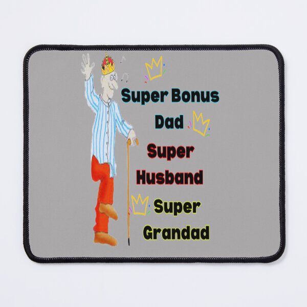 Item preview, Super Bonus Dad Super Husband Super Grandad, Best Buddy Dad, Best Mentor Dad, Super Stepdad Fathers Day designed and sold by Adri Barnard.