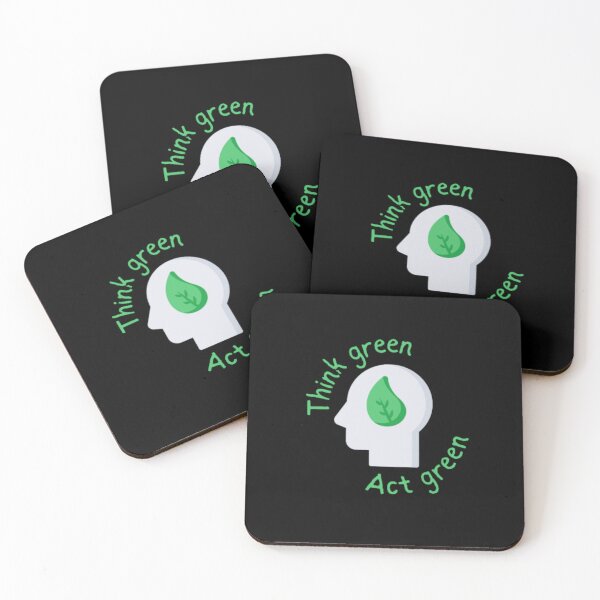 Item preview, Think green act green - Recycle Reuse Renew Rethink designed and sold by TeePassion.