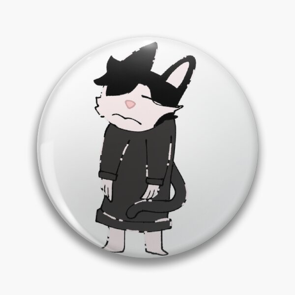 Item preview, Cute male cat in dark grey winter cloth designed and sold by BeemessageShop.