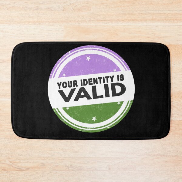Item preview, Your Identity Is Valid Genderqueer Pride designed and sold by everything4eva.
