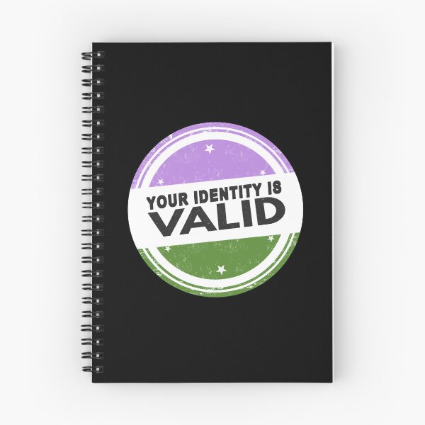 Item preview, Your Identity Is Valid Genderqueer Pride designed and sold by everything4eva.