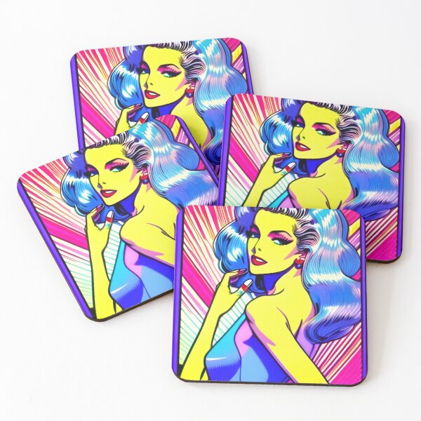 Item preview, Retro Fashion | Rainbow Colors | Retro Women art| Vintage designed and sold by iPhoneGuy.