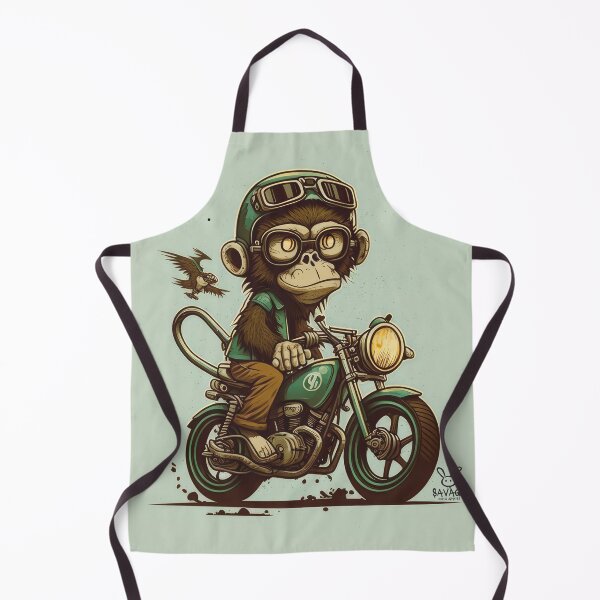 Item preview, Monkey Chopper Rider in Green designed and sold by SaMoJu.