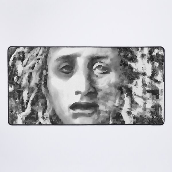 Item preview, Medusa Ancient Goddess Portrait In Grey designed and sold by taiche.