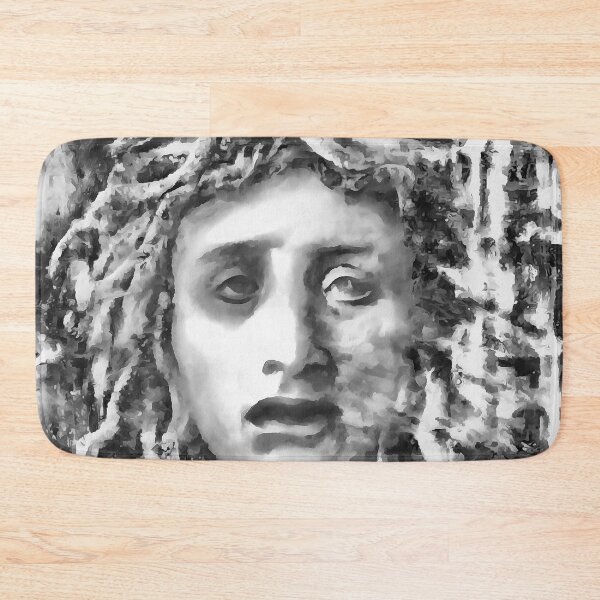 Item preview, Medusa Ancient Goddess Portrait In Grey designed and sold by taiche.
