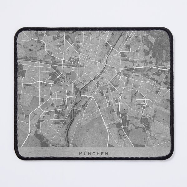 Item preview, Map of Munich (Germany) in gray vintage style designed and sold by blursbyai.