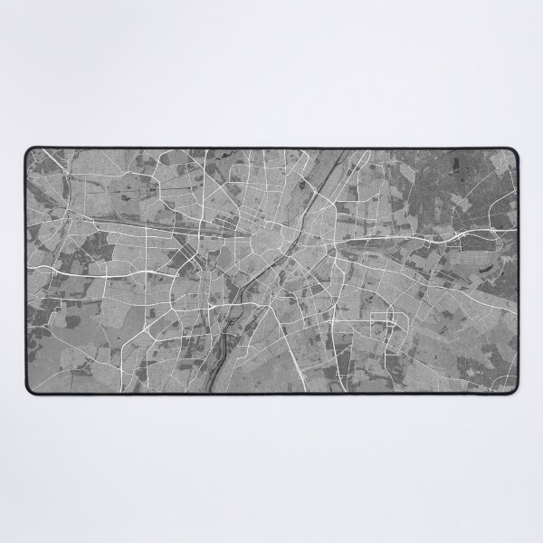Item preview, Map of Munich (Germany) in gray vintage style designed and sold by blursbyai.