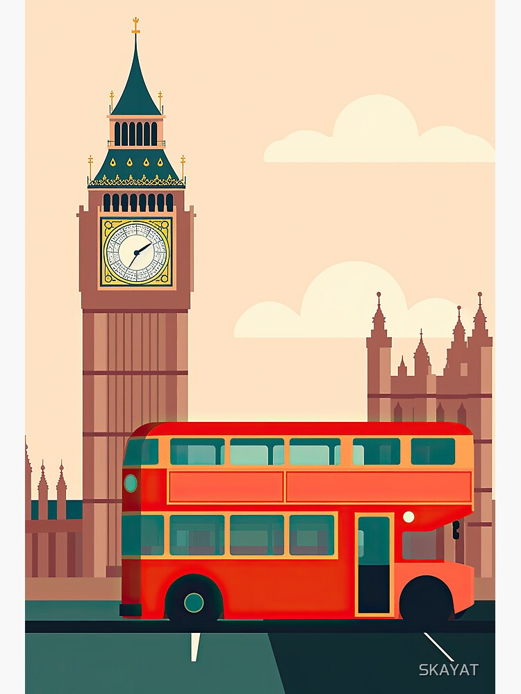 Fotografia Big Ben Clock Tower and London Bus - em
