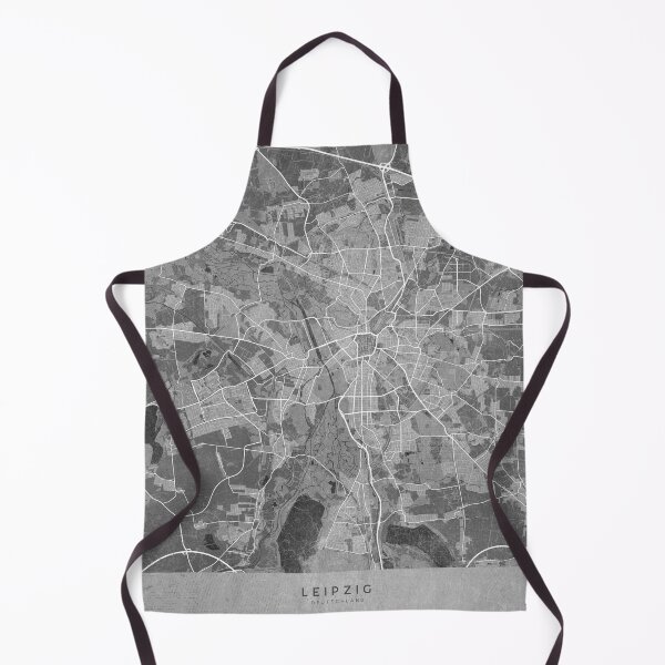 Item preview, Map of Leipzig (Germany) in gray vintage style designed and sold by blursbyai.