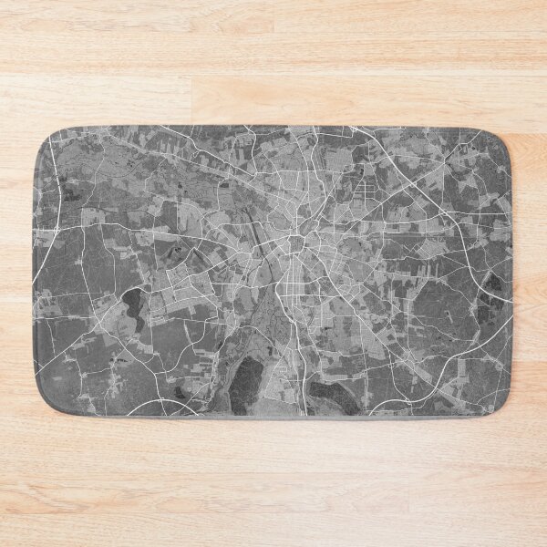 Item preview, Map of Leipzig (Germany) in gray vintage style designed and sold by blursbyai.