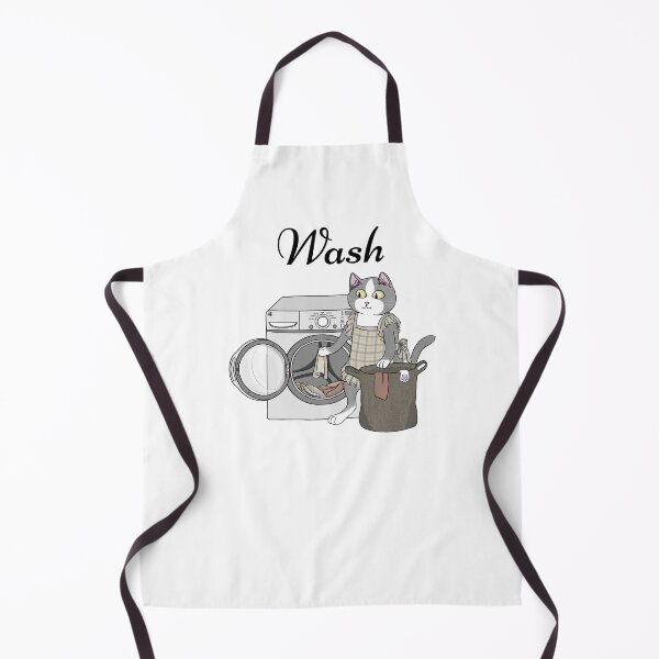 Item preview, Cute Cat Laundry Day Wall Art designed and sold by Aissa Zans.