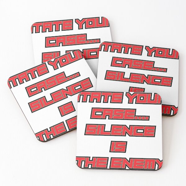 Item preview, silence is the enemy designed and sold by Percycute.