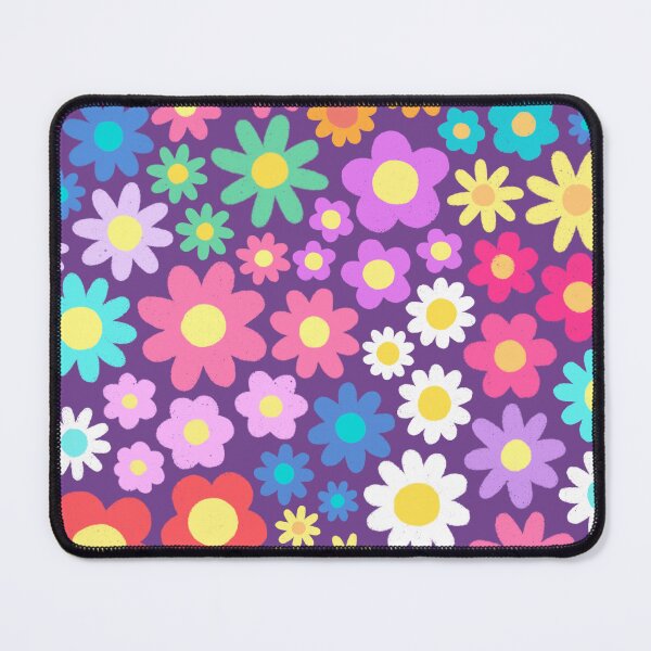 Item preview, Cute Hand Drawn Multicolored Flower Pattern designed and sold by AlwaysBeColoring.