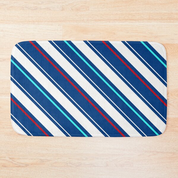 Item preview, Blue Regimental Stripe designed and sold by PatternTitan.