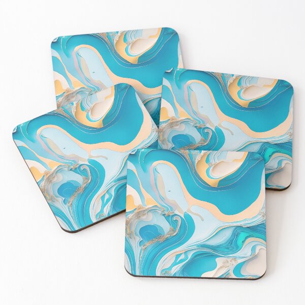 Item preview, Blue marbling designed and sold by puravidavisions.