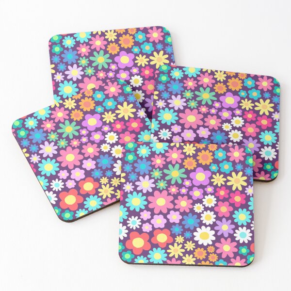 Item preview, Cute Multicolored Tiny Flowers Pattern designed and sold by AlwaysBeColoring.