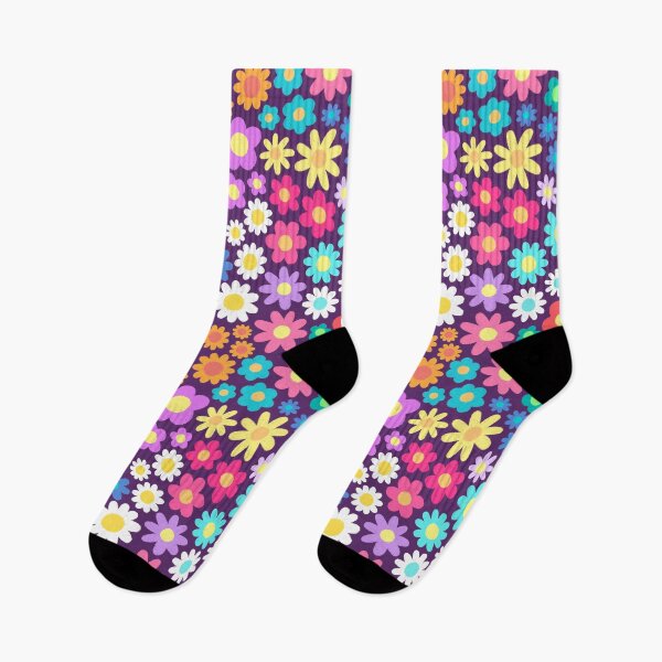 Aperçu de l'œuvre Joli motif de petites fleurs multicolores créée et vendue par AlwaysBeColoring.