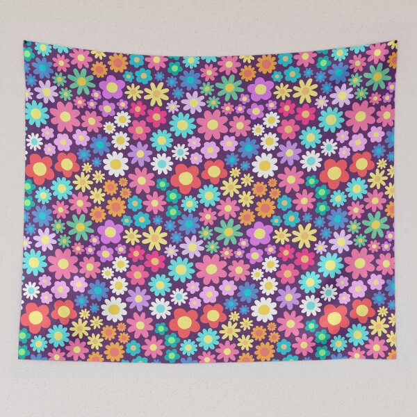 Item preview, Cute Multicolored Tiny Flowers Pattern designed and sold by AlwaysBeColoring.