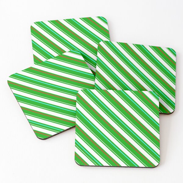 Item preview, Green Regimental Stripe designed and sold by PatternTitan.