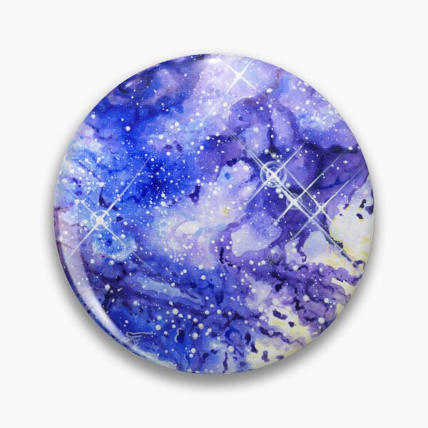 Item preview, Cosmic artwork - 'Viola II' - Acrylic on paper designed and sold by Handmaiduns.