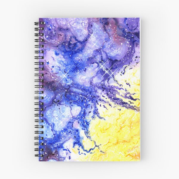 Item preview, Cosmic artwork - 'Viola II' - Acrylic on paper designed and sold by Handmaiduns.