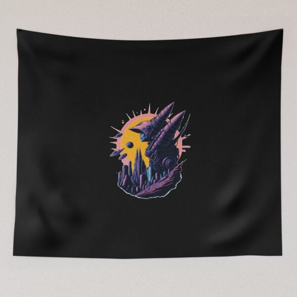 Item preview, Majestic and Funny Alien Artwork with Planets and Solar System designed and sold by MediaPOX.