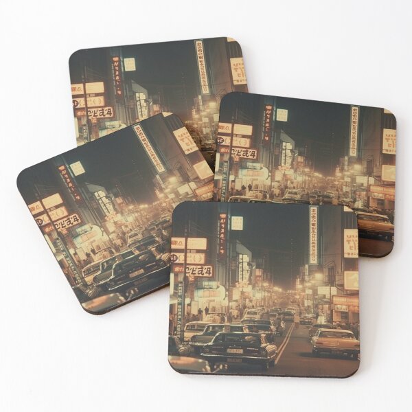 Item preview, Retro Japan at Night designed and sold by SimplivDesign.