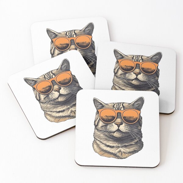 Item preview, Cool cat wearing sunglasses designed and sold by ArtifiedDigital.