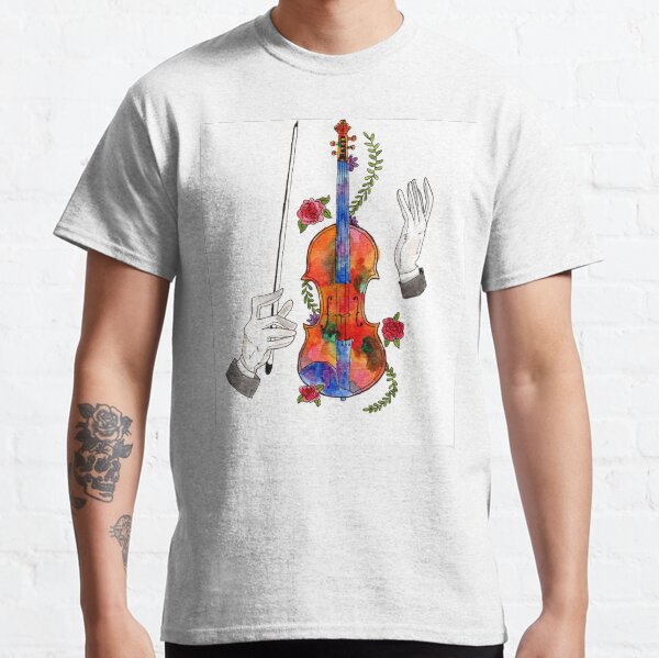Watercolor Violin Classic T-Shirt