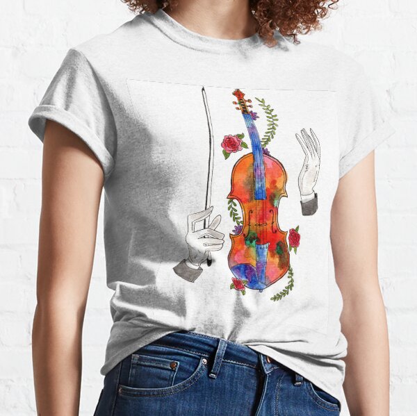 Watercolor Violin Classic T-Shirt