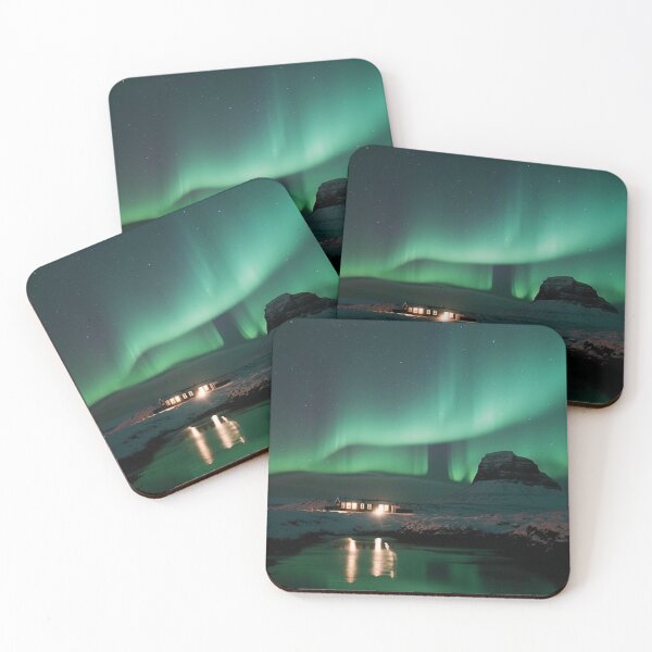 Item preview, Snowy Cabin Night View designed and sold by SimplivDesign.
