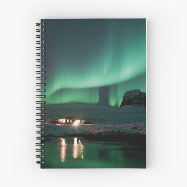Item preview, Snowy Cabin Night View designed and sold by SimplivDesign.