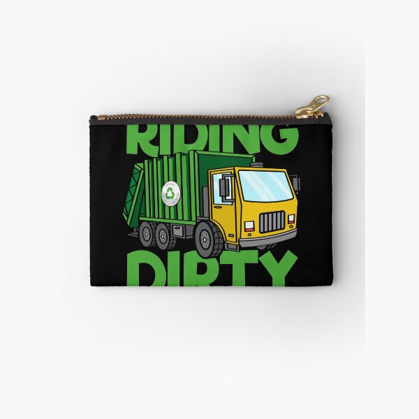 Item preview, Riding Dirty Garbage Truck Funny Garbage Truck Trash Day Gear designed and sold by DynamicDesign.