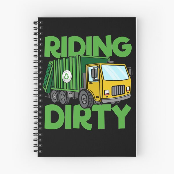 Item preview, Riding Dirty Garbage Truck Funny Garbage Truck Trash Day Gear designed and sold by DynamicDesign.
