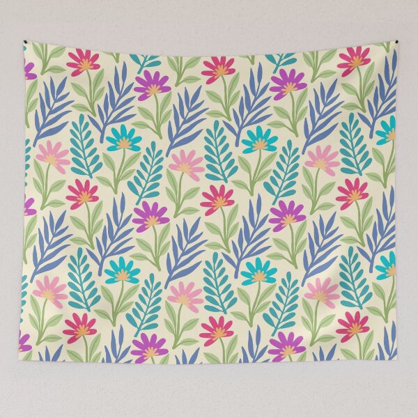Item preview, Spring Flower and Leaf Pattern Yellow designed and sold by AlwaysBeColoring.