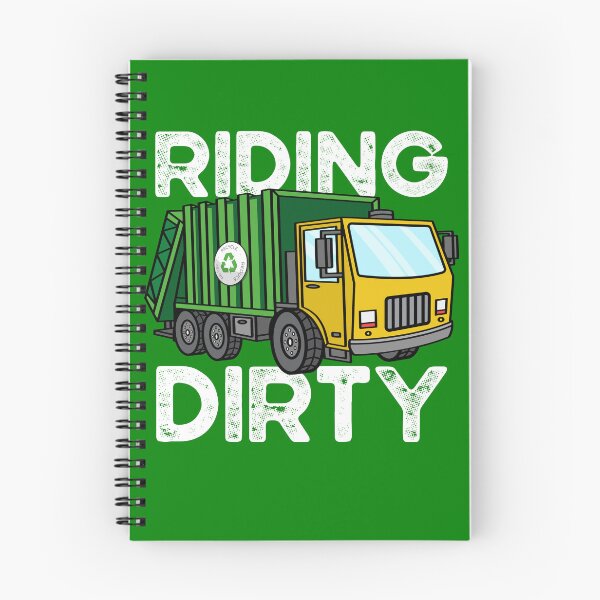 Item preview, Riding Dirty Garbage Truck Funny Garbage Truck Trash Day Gear designed and sold by DynamicDesign.