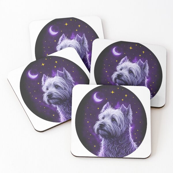 Item preview, West Highland White Terrier  At Night designed and sold by AI-Pets.
