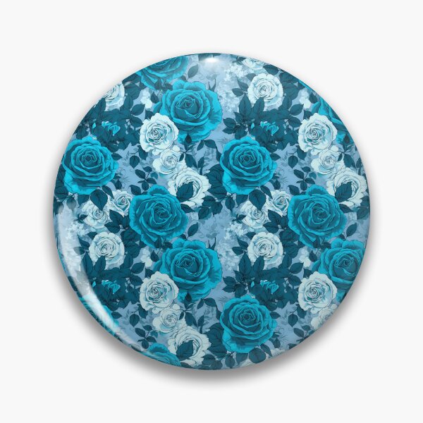 Item preview, Blue and White Roses Pattern designed and sold by CinEmmaDesign.