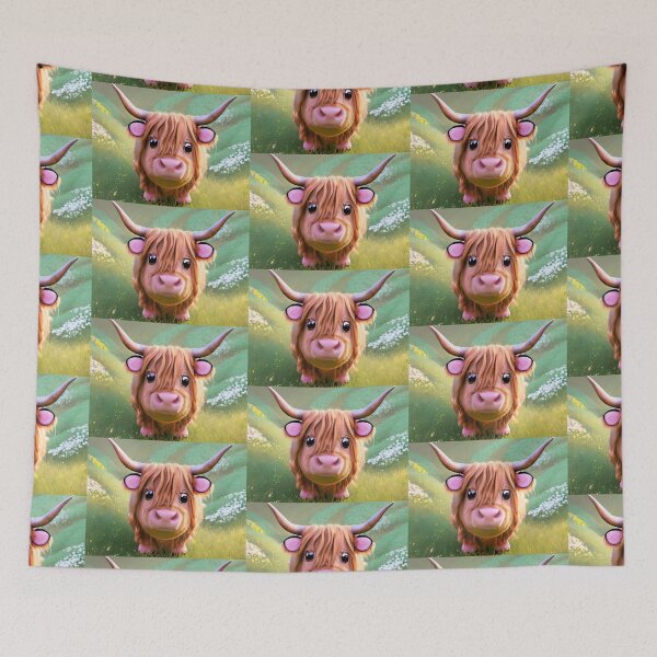 Item preview, Coco the Highland Cow designed and sold by Rotten-Prints.