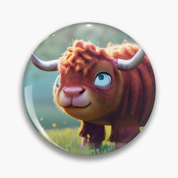 Item preview, Jock the Highland Cow designed and sold by Rotten-Prints.