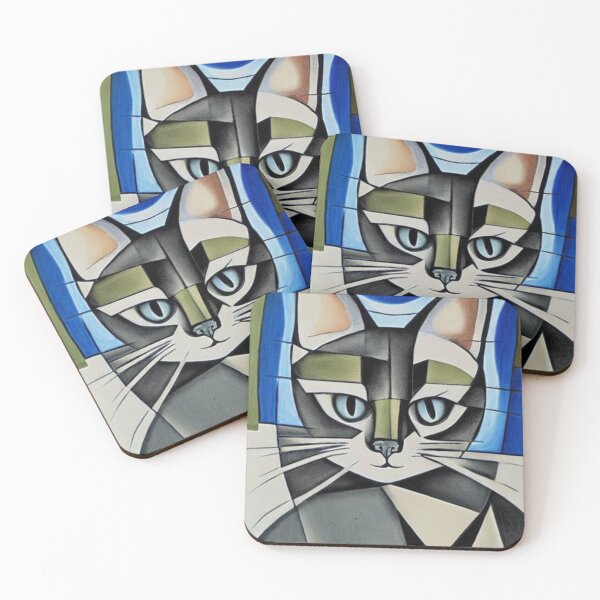 Item preview, Cubist Cat No. 4 designed and sold by kissuquick.