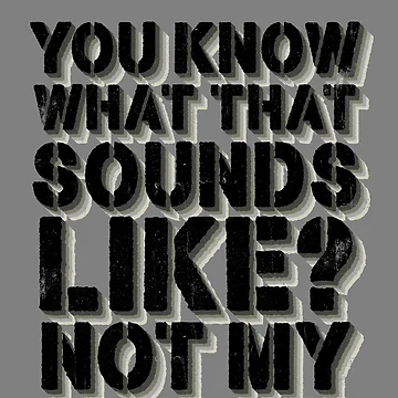 Aperçu de l'œuvre You Know What That Sounds Like Not My Problem Gear de DynamicDesign